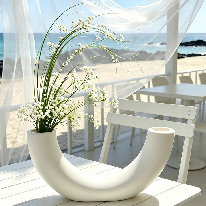 Contemporary Curved Dual-Vase Stornfeild