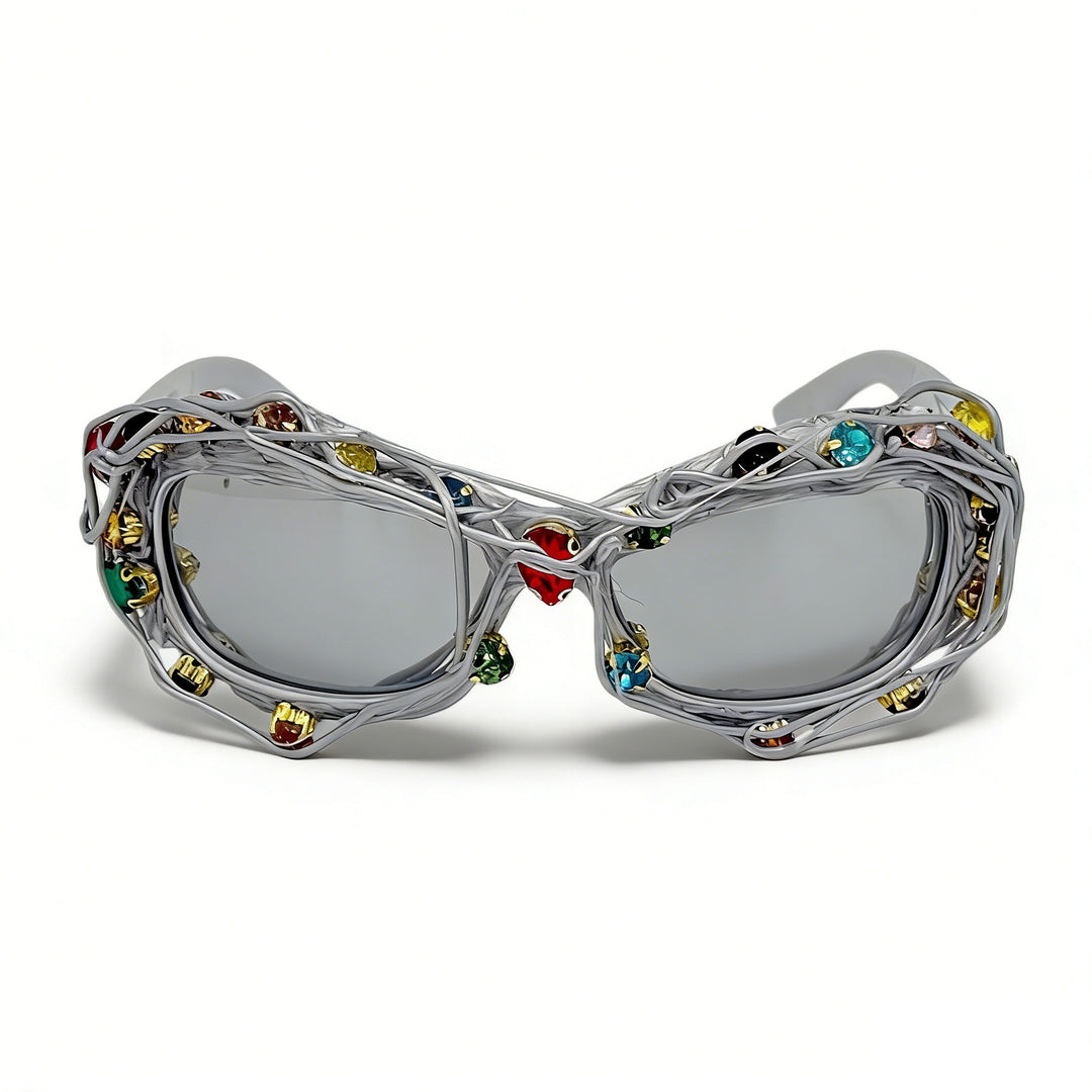 Ladies striking designer sunglasses with rhinestone applications Stornfield