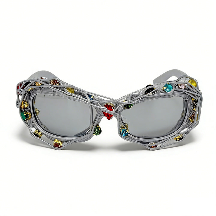 Ladies striking designer sunglasses with rhinestone applications Stornfield