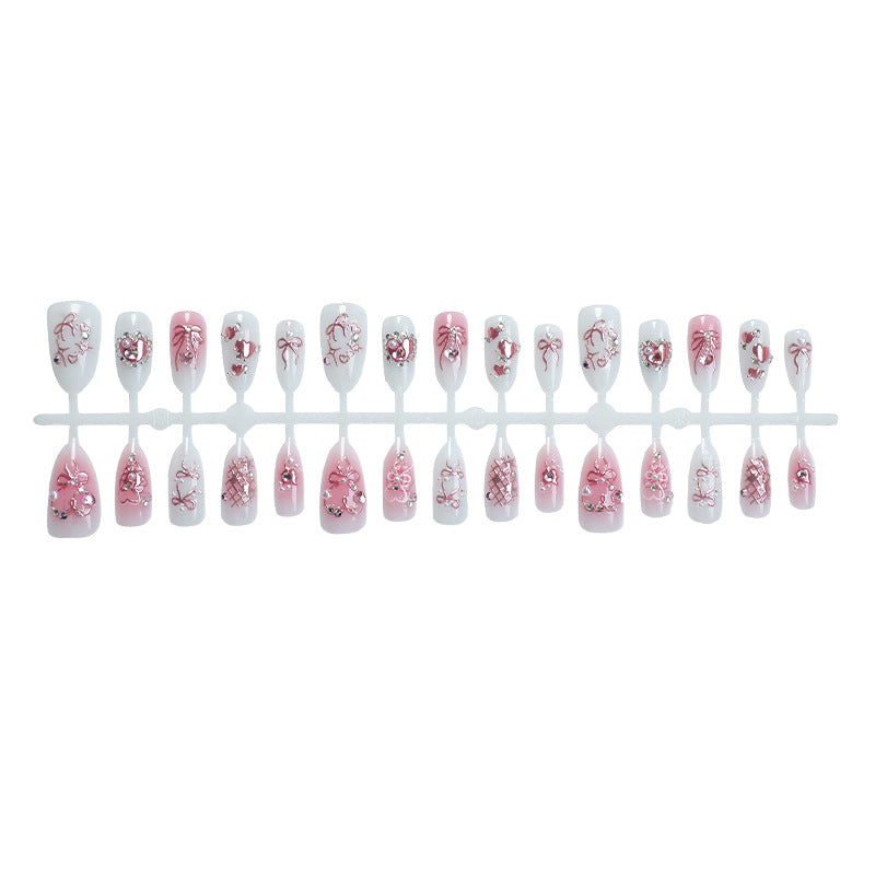 Nail art set with delicate flower and glitter designs Stornfield