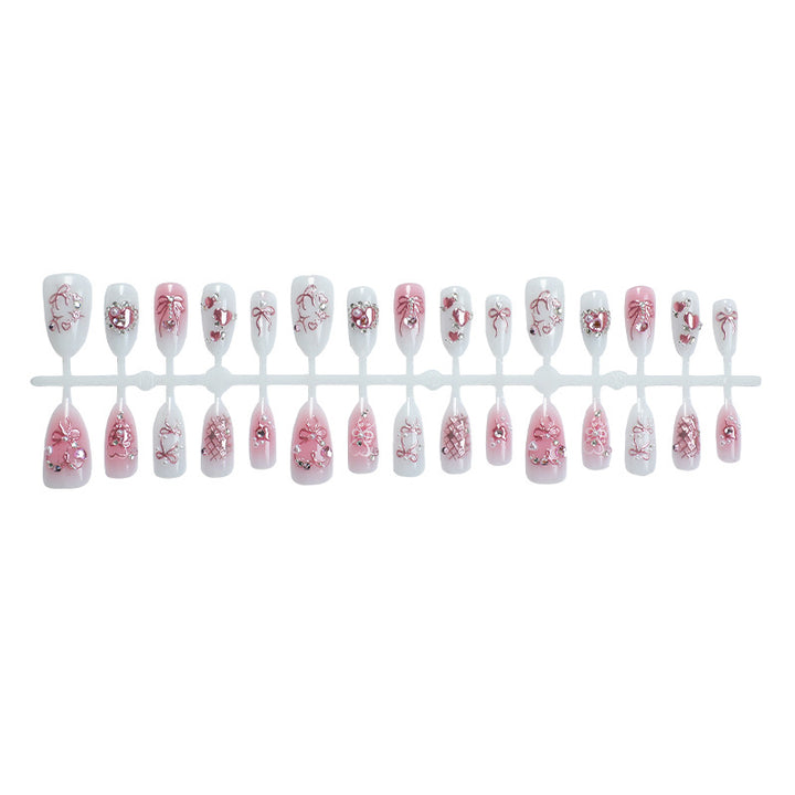 Nail art set with delicate flower and glitter designs Stornfield