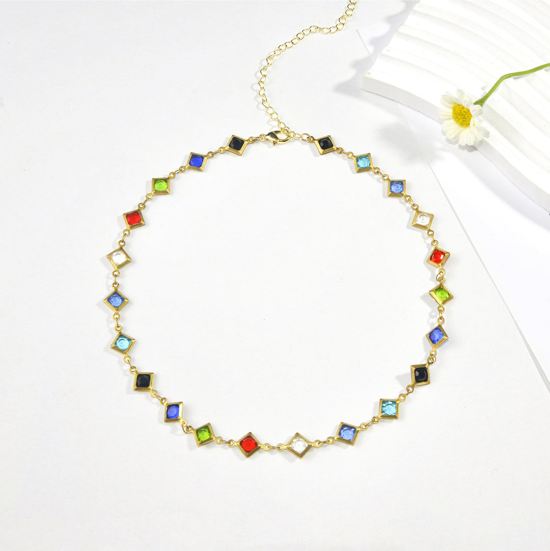 Colorful Gemstone Chain Bracelet Stornfield 1788164354