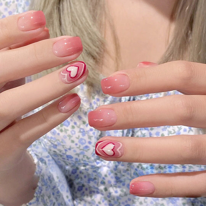 Artistic Heart Design Press-On Nail Set Stornfield 178815*10mm0446
