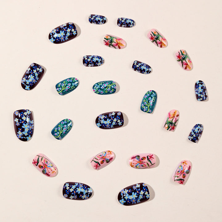 Vibrant Floral Nail Art Design Stornfield