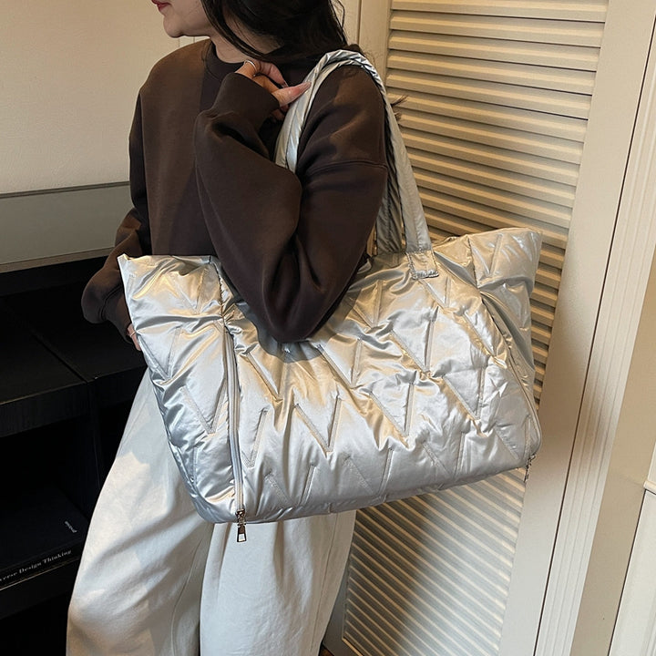 Spacious Quilted Travel Tote Stornfield