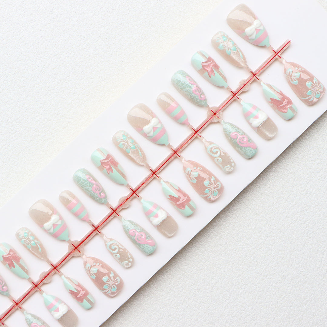 Themed Press-On Nail Art Set Stornfield