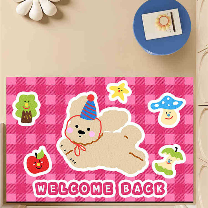 Cartoon-Themed Welcome Mat for Entryway