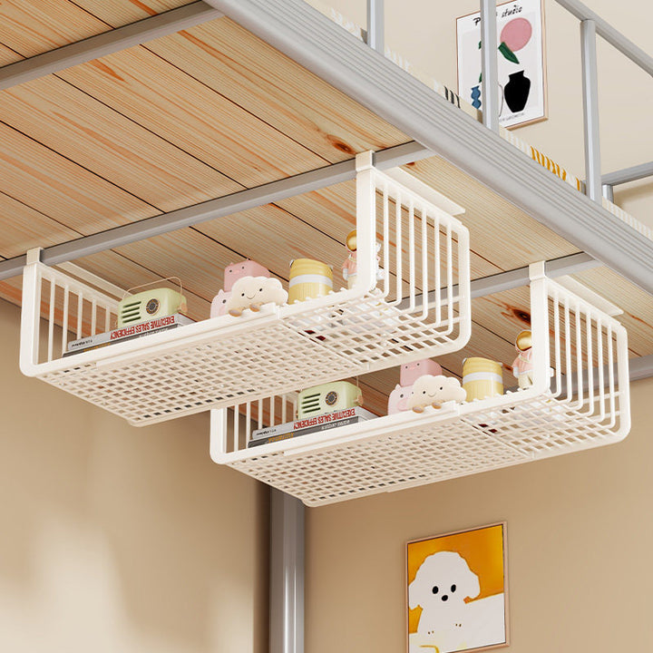 Under-Bed Hanging Storage Basket Rack