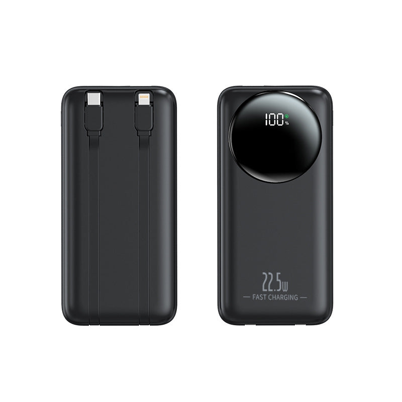 Portable power bank with integrated cables and digital power display Stornfield