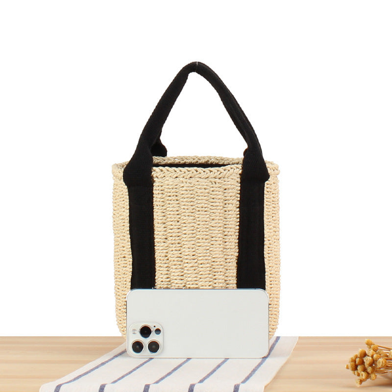 Structured Shopping Bag Made of Braided Natural Material Stornfield