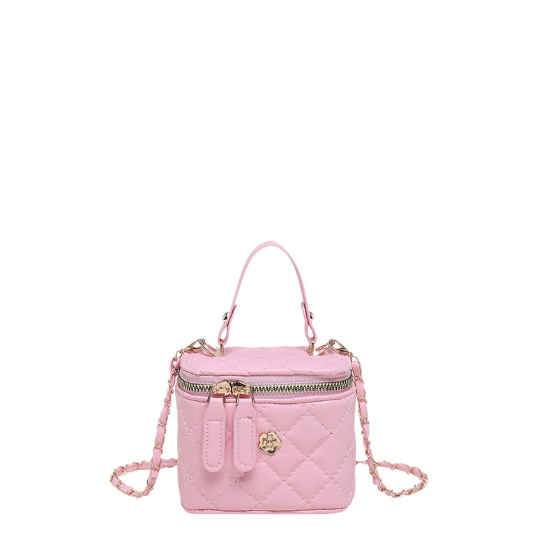 Quilted Faux Leather Mini Crossbody Bag