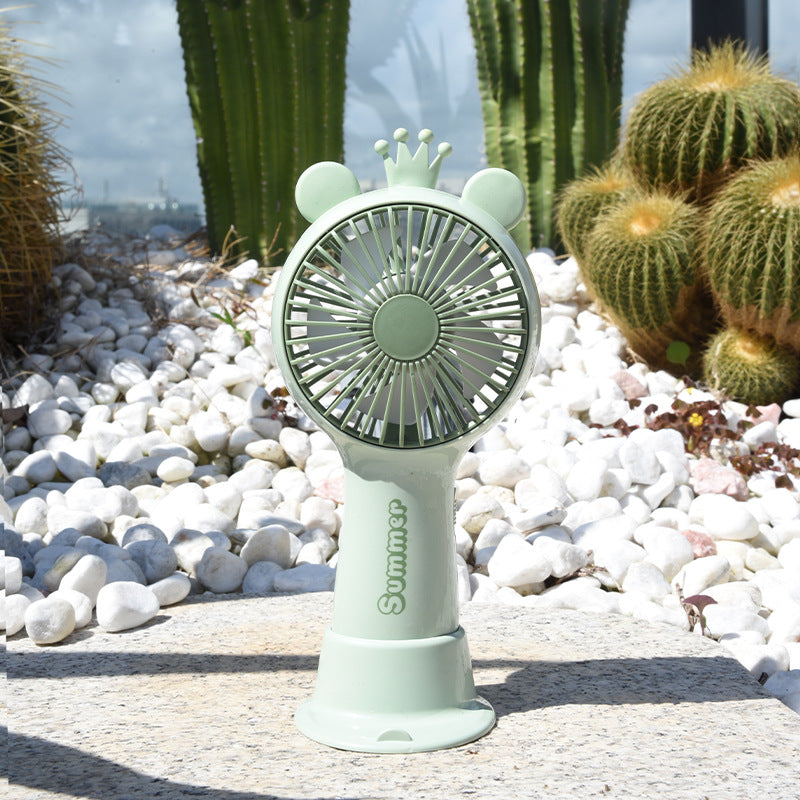 Portable Deer-Themed Handheld Cooling Fan Stornfield