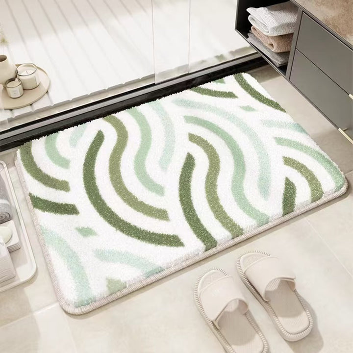 Strawberry-Themed Plush Bath Mat