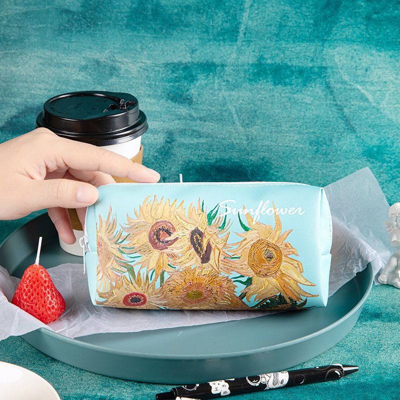 Artistic Floral Print Pencil Case