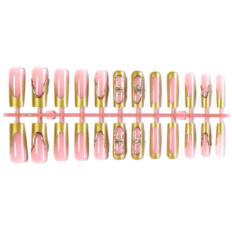 Nail set with glamorous decorations and elegant accents Stornfield