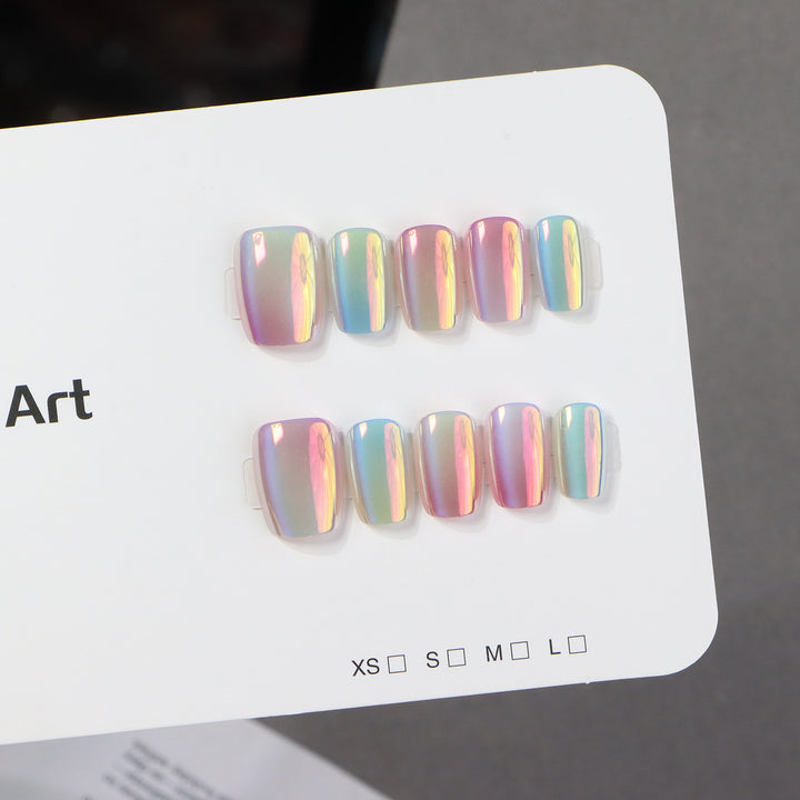 Premium Holographic Press-On Nail Set Stornfield