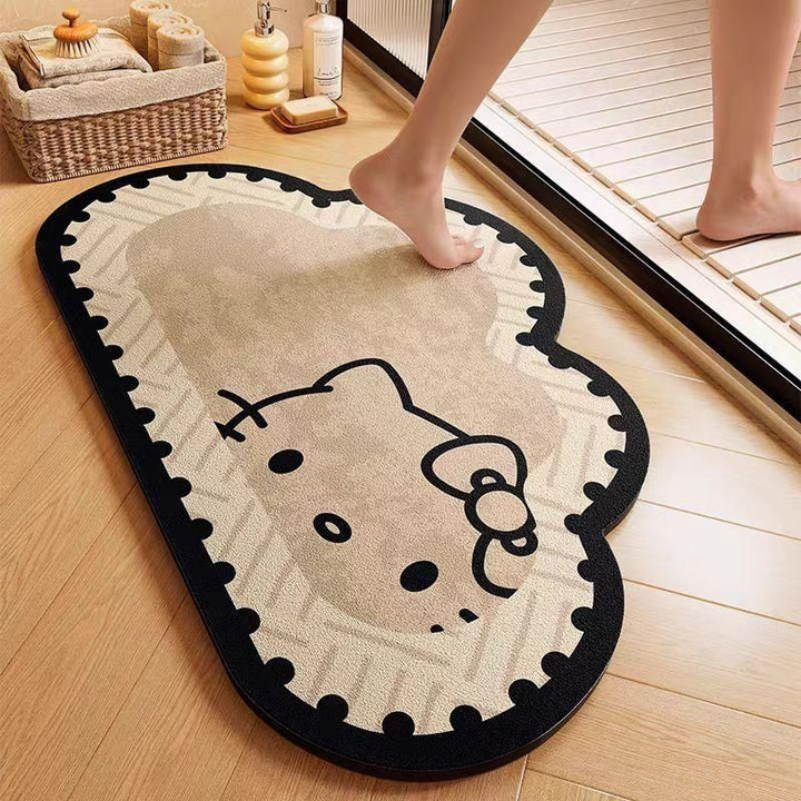 Cute Animal-Themed Plush Bath Mat