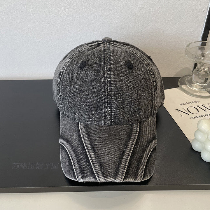 Women's Vintage Distressed Denim Baseball Cap Stornfield