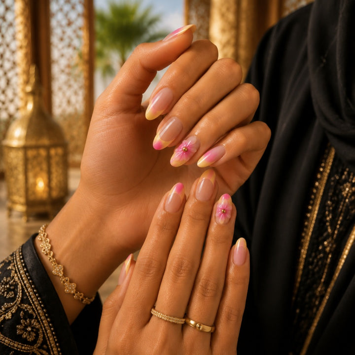 Artistic Floral Press-On Nail Set Stornfield 1787395270