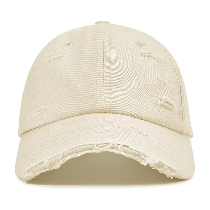 Women's fashionable baseball cap with destroyed look Stornfield