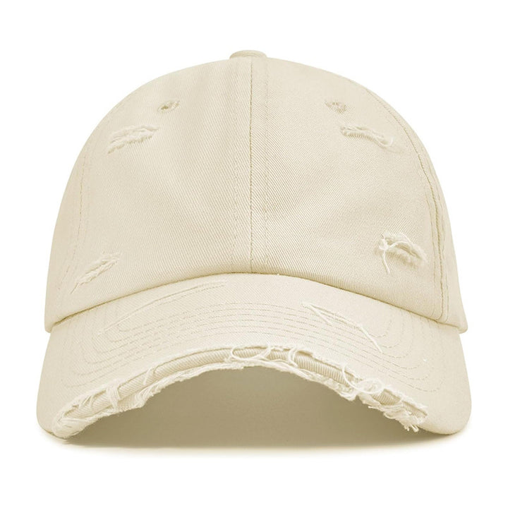 Women's fashionable baseball cap with destroyed look Stornfield