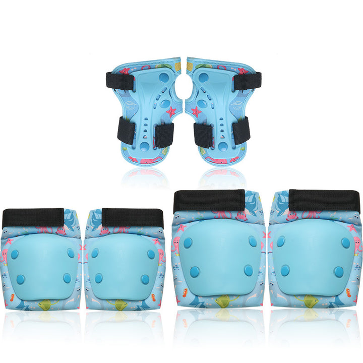Children's Colorful Safety Helmet and Protective Gear Set Stornfield