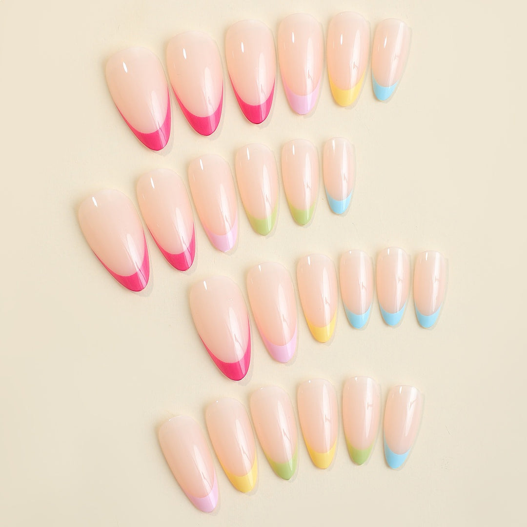 Acrylic nail set with stylish gradient and elegant tips Stornfield