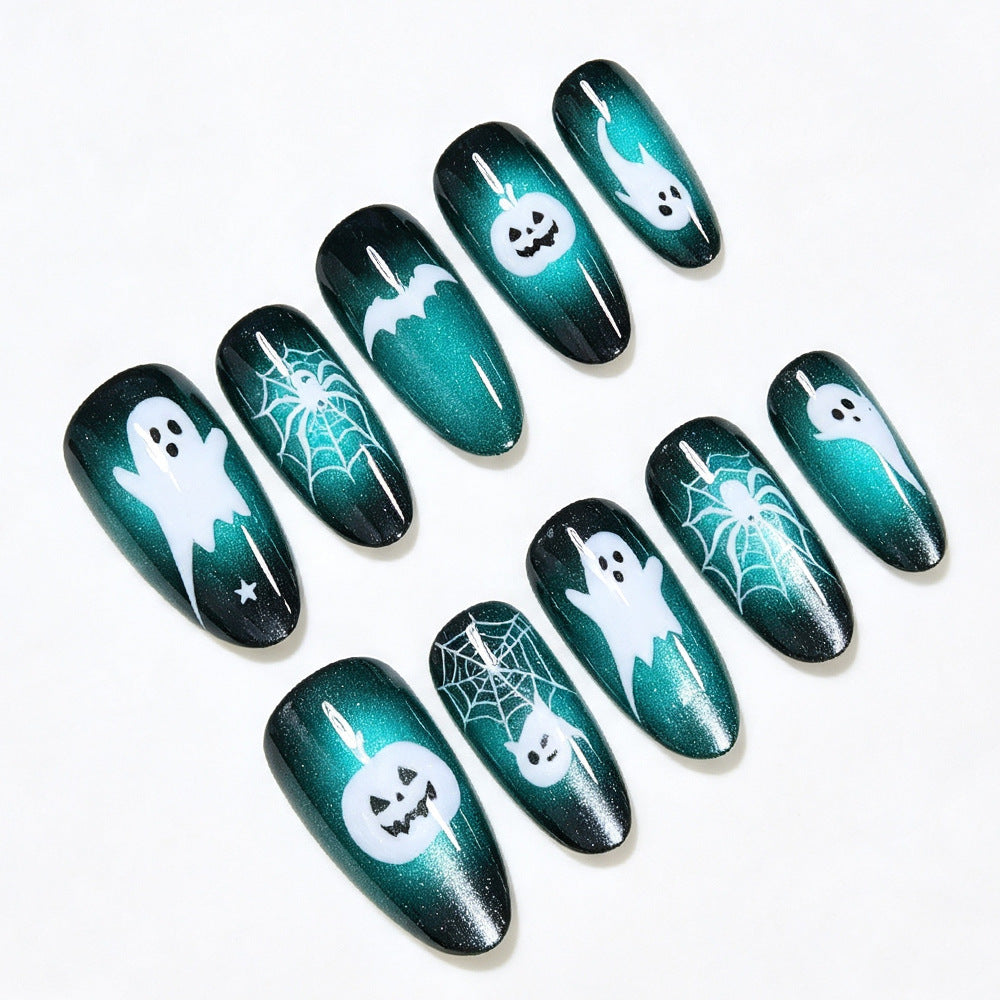 Halloween-Themed Press-On Nail Art Set Stornfield