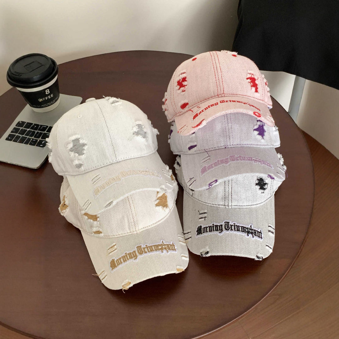 Women's Distressed Denim Baseball Cap Stornfield