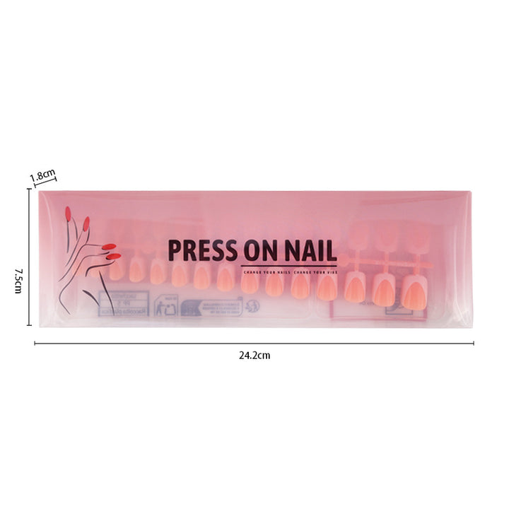 Acrylic nail set with elegant French tips and minimalist designs Stornfield