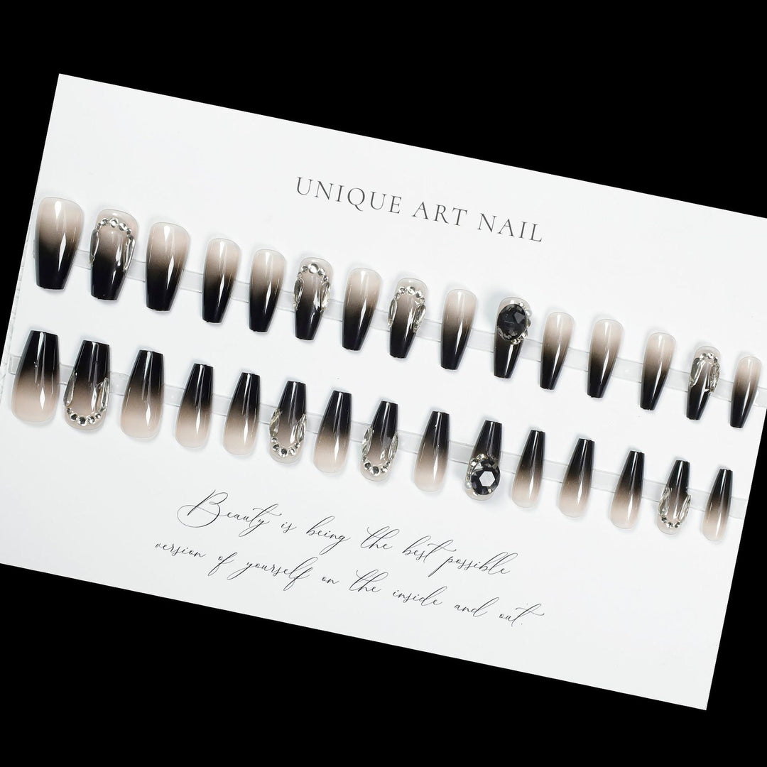 Luxury Crystal-Embellished Press-On Nail Extensions Stornfield