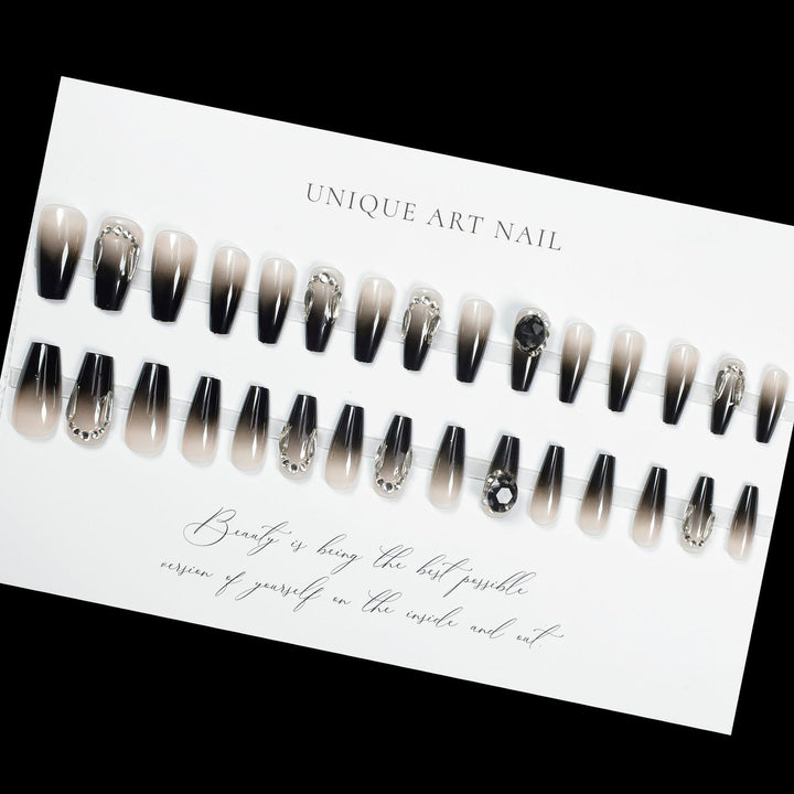 Luxury Crystal-Embellished Press-On Nail Extensions Stornfield