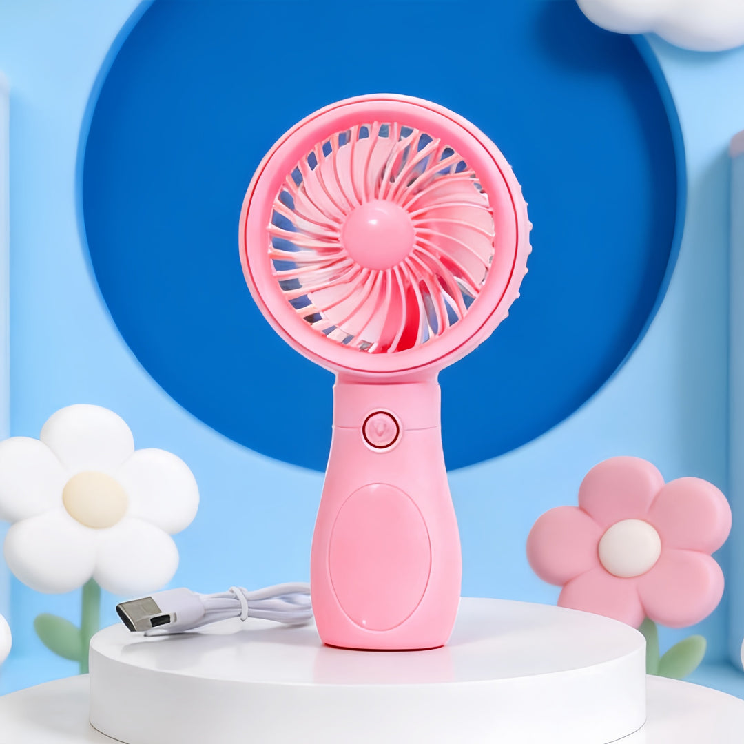 Women's Portable Mini Hand Fan with USB Charging Function Stornfield