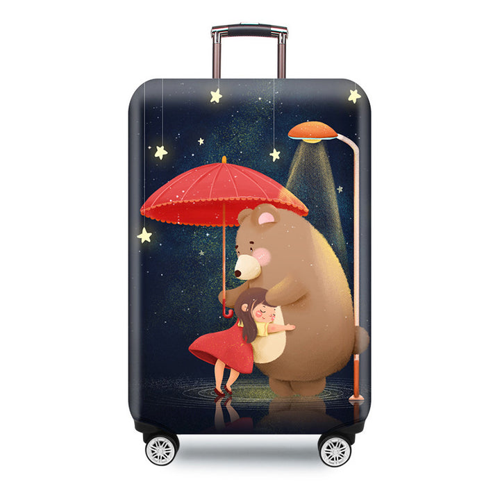 Ladies hard shell suitcase with elegant pattern print Stornfield