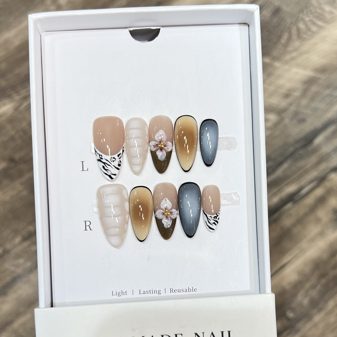 Reusable Press-On Nail Set Stornfield
