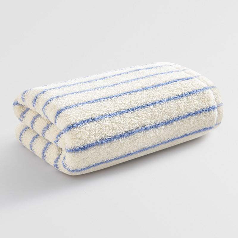 Women Elegant Terry Bath Towel with Striped Pattern Stornfield
