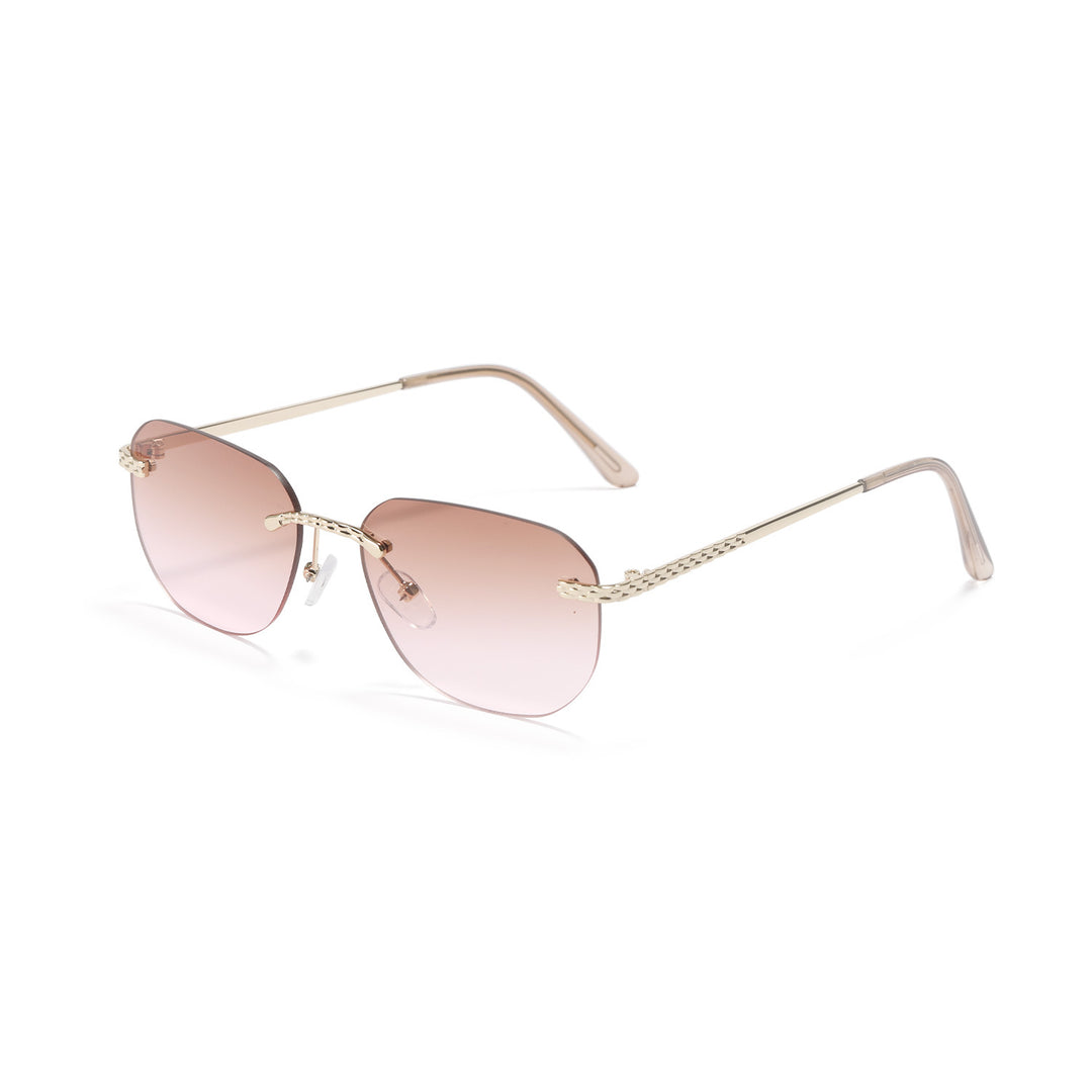 Women's Casual Oversized Sunglasses with Elegant Metal Frame Stornfield