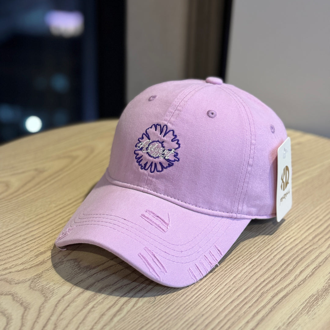Unisex Embroidered Flower Design Baseball Cap Stornfield