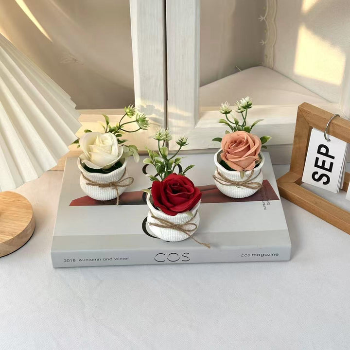Decorative Faux Flower Arrangement