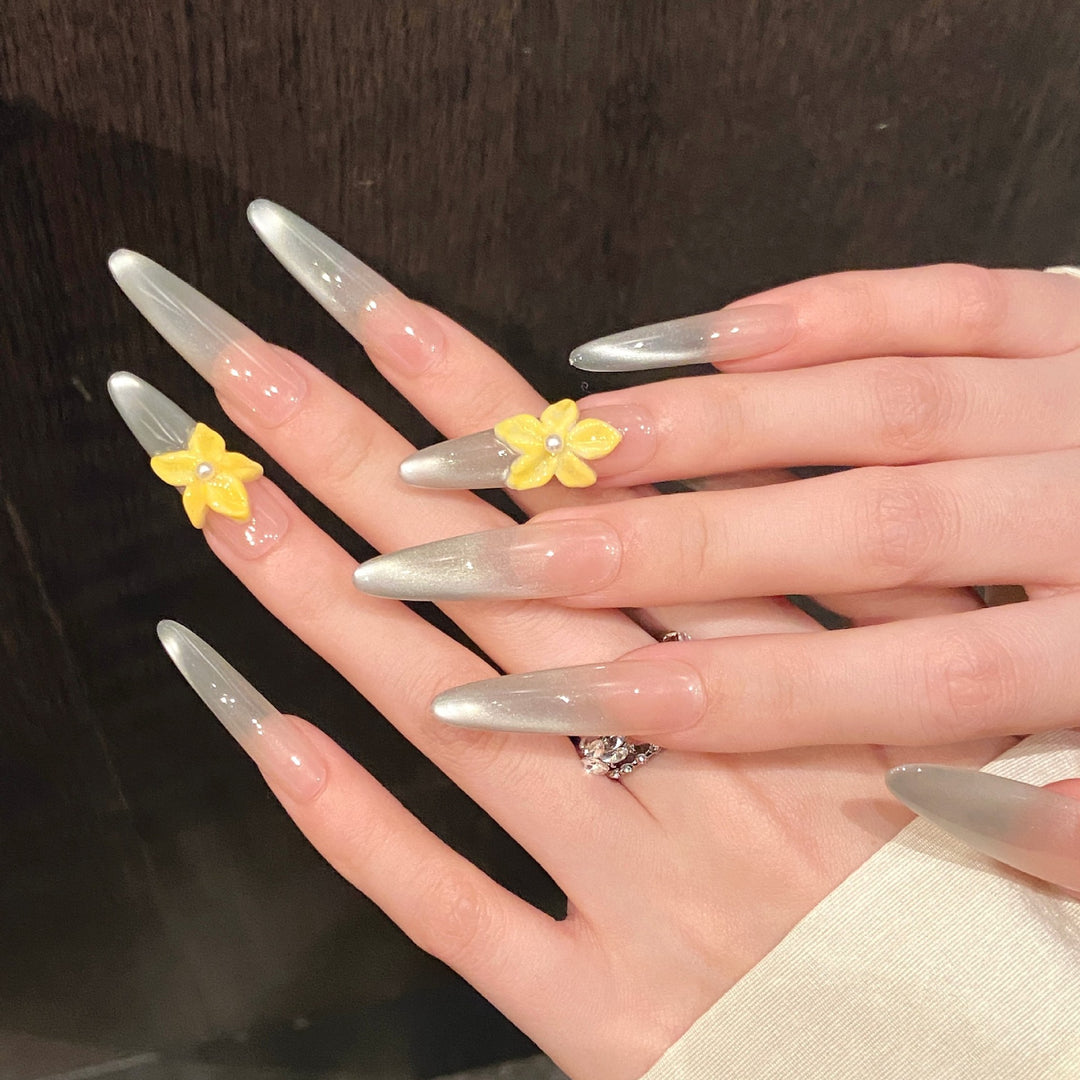 Decorative Stiletto Press-On Nail Art Set