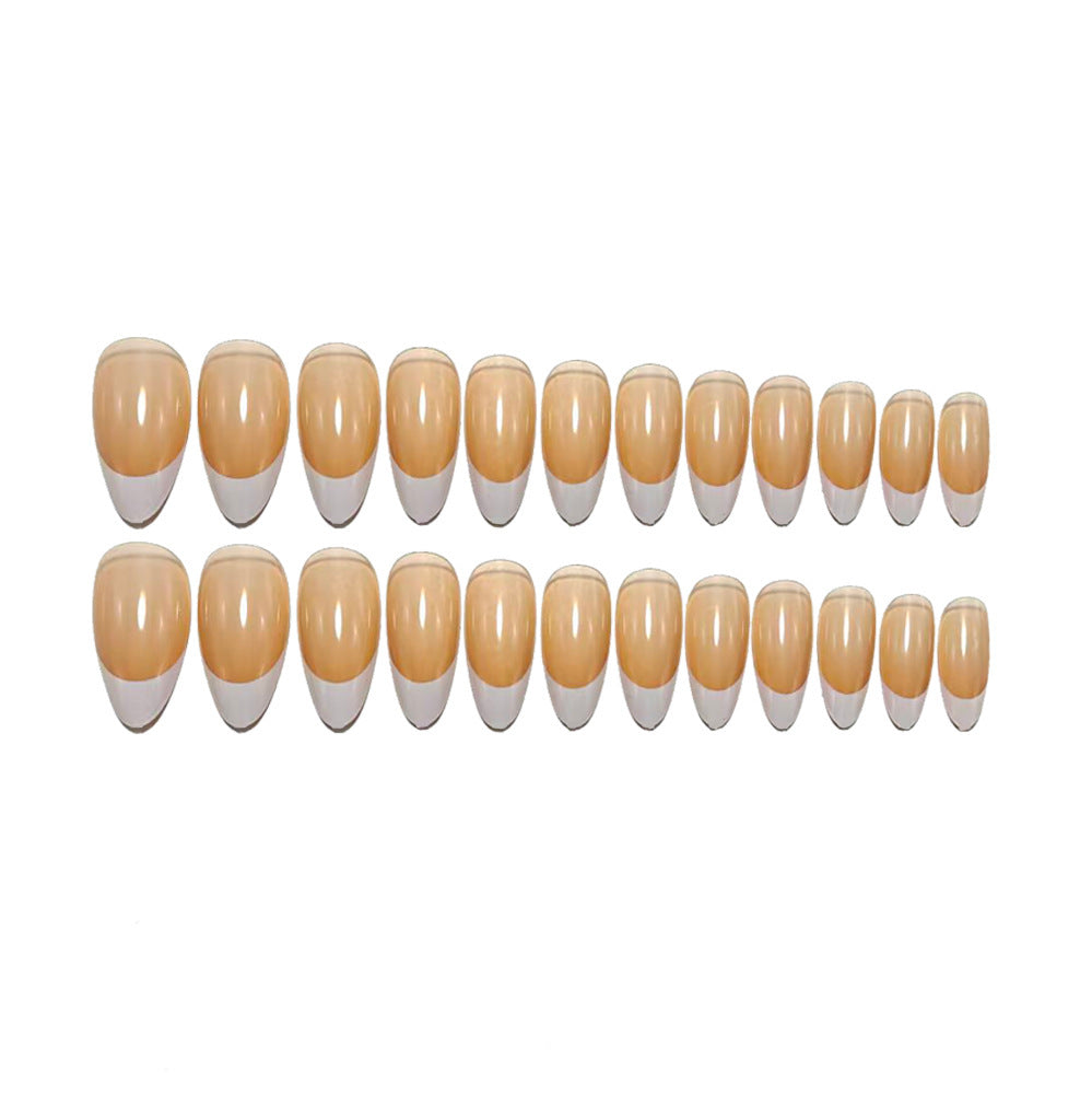 Artificial nails in elegant casual French tip design Stornfield