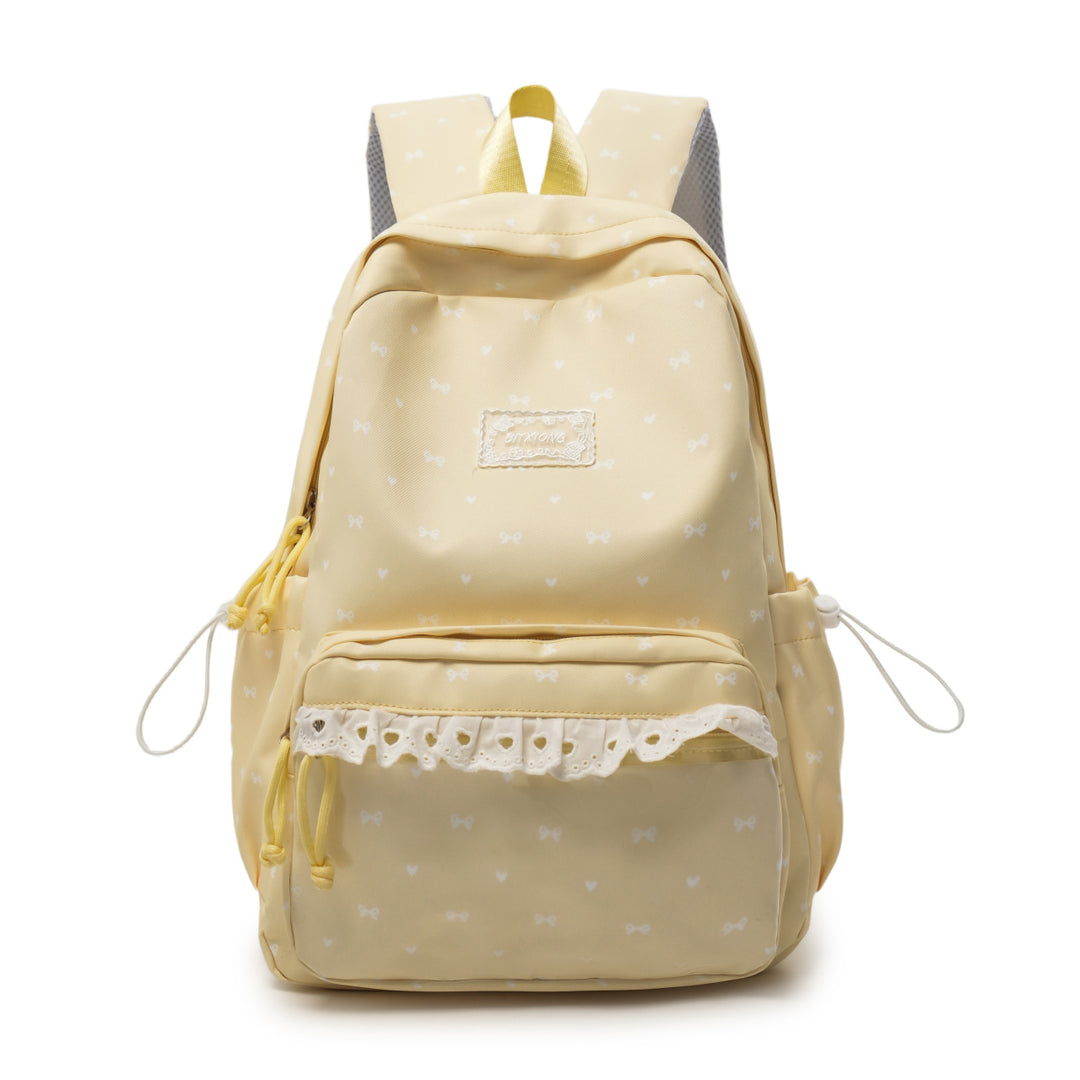 Cute Bow-Embellished Casual Backpack Stornfield