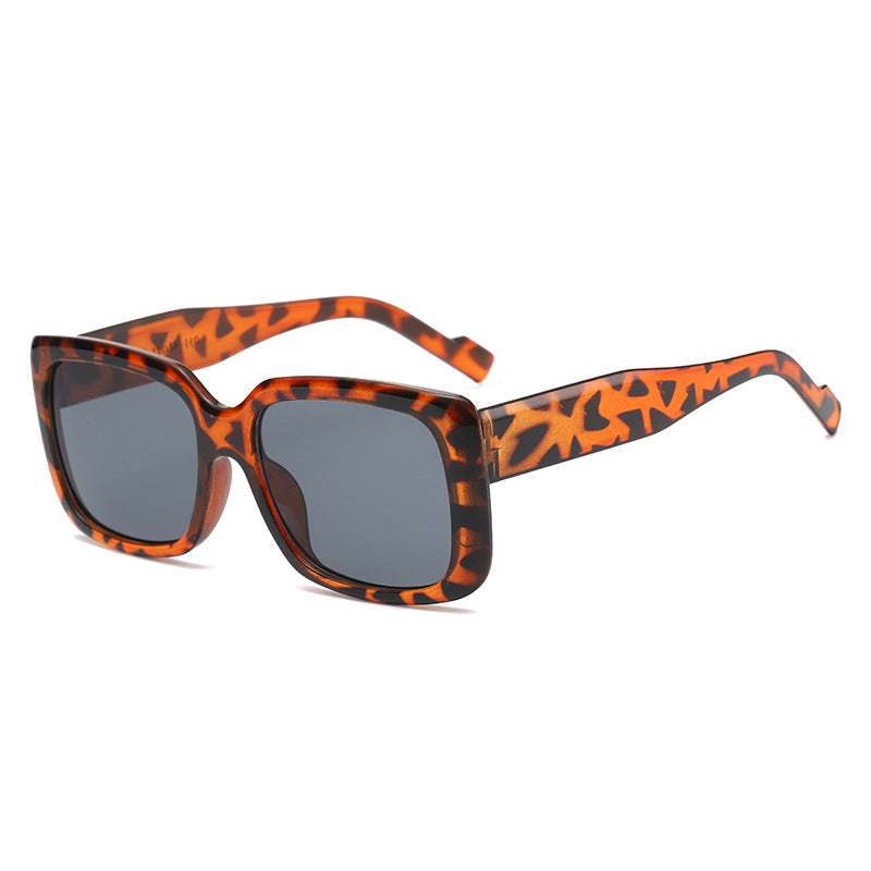 Women's fashionable square sunglasses with transparent frame and innovative design Stornfield