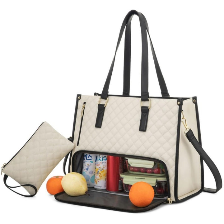 Quilted Multi-Functional Insulated Lunch Tote Stornfield