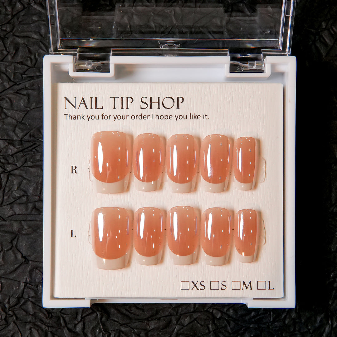 Natural Glossy Press-On Nail Tips