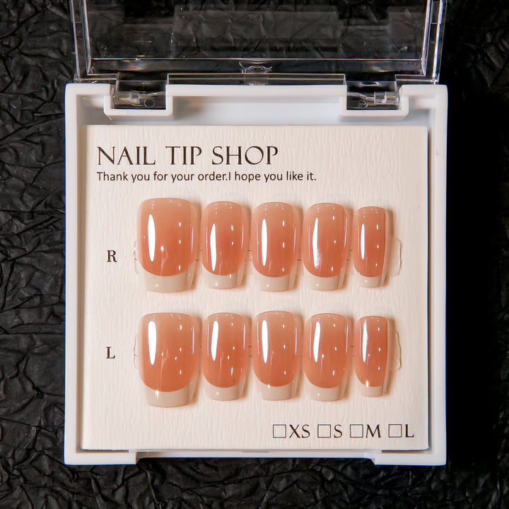 Natural Glossy Press-On Nail Tips