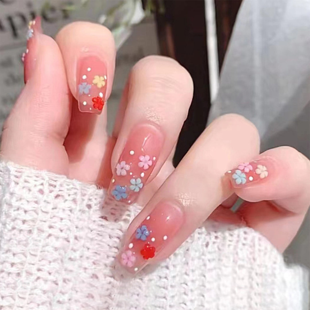 Floral Design Press-On Nail Set Stornfield