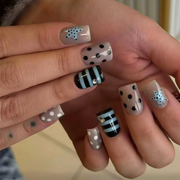 Artistic Press-On Nail Design Stornfield