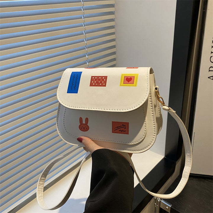 Playful Illustrated Crossbody Bag