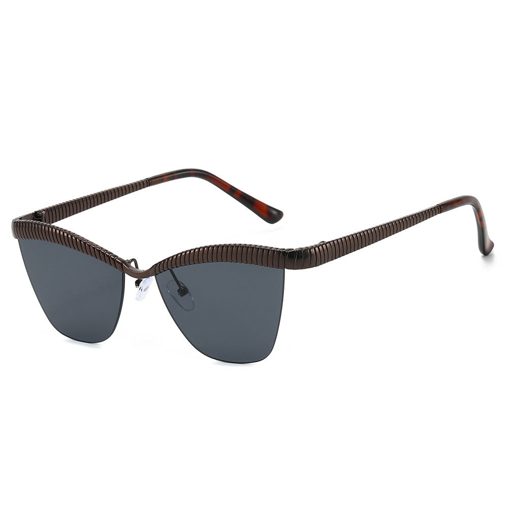 Modern Cat-Eye Sunglasses with Decorative Textured Frames Stornfield